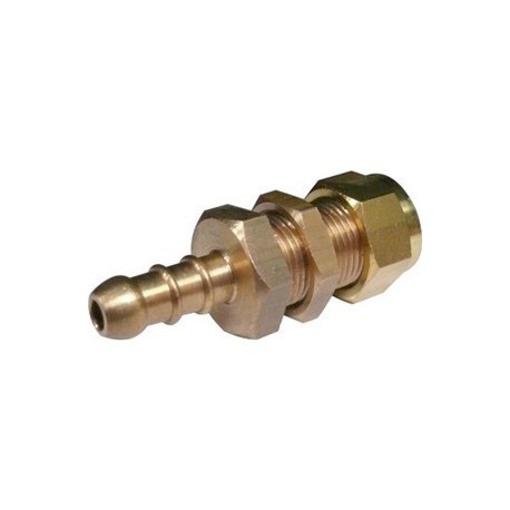 waterdicht schot mondstuk 1/4" brons