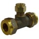 Ongelijke Tee gas 3/8 "CU X 3/8" CU X 5/16 "CU