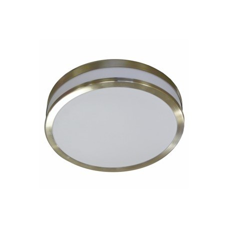 Plafondlamp met chrome band 290mm DIA