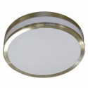 Plafondlamp met chrome band 290mm DIA